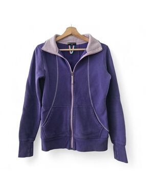 Tuff Athletics Purple Zip Up Jacket Women’s Small S/P Thumbhole Athletic